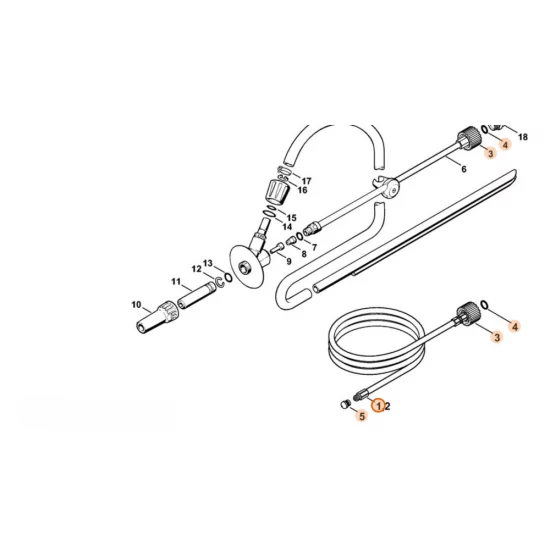 Stihl  Zestaw do czyszczenia rur 10 m 4900 500 1716